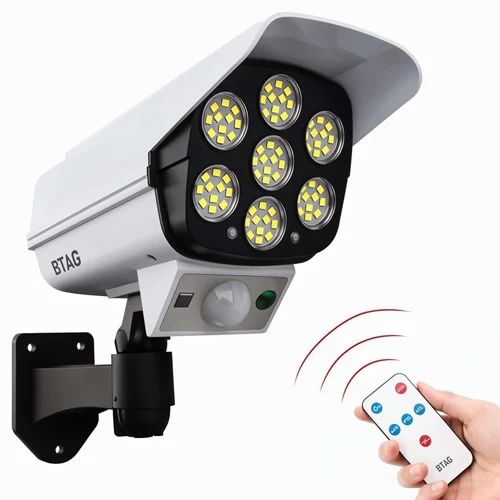 Solar Security Camera Light with Remote Control