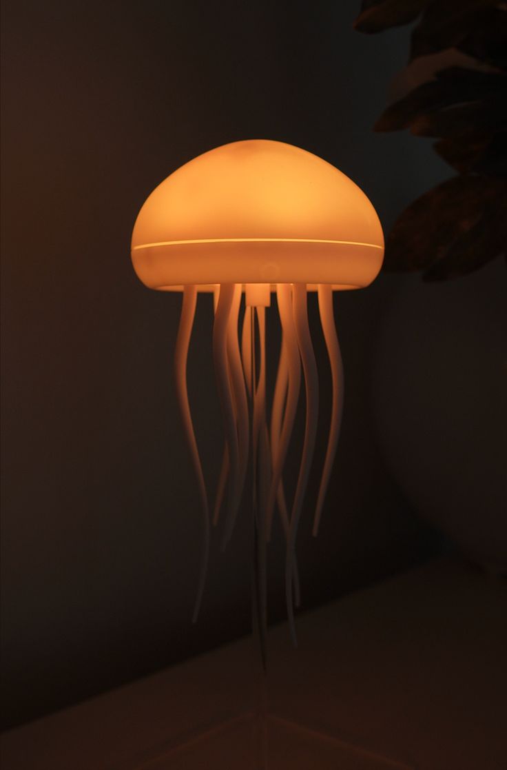 Jellyfish Lamp orange glow