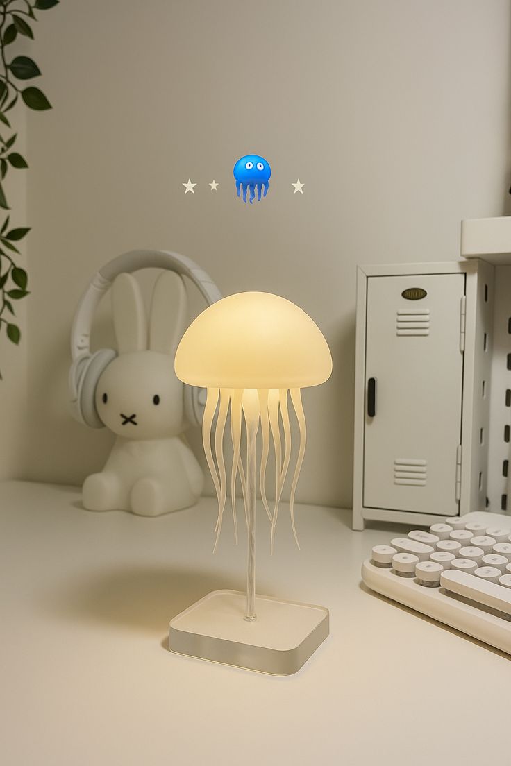 Jellyfish Lamp on desk