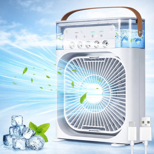 Premium Outdoor Cooler Mini Portable AC Cooler™ ❄️🌬️ | Personal Air Cooler | USB Rechargeable | Quiet Cooling