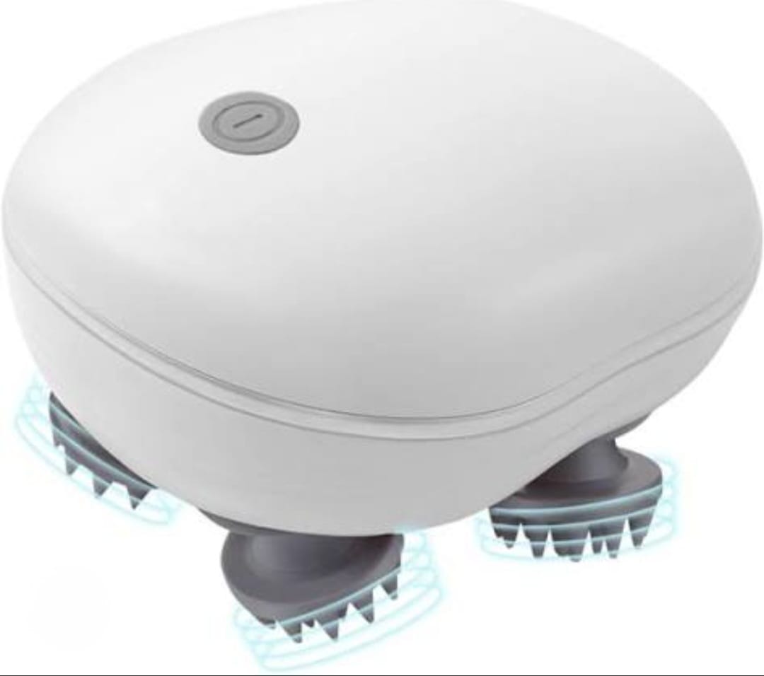 🧠 Electric Head Massager – Scalp Stimulator for Stress Relief, Hair Growth & Deep Relaxation 💫✨