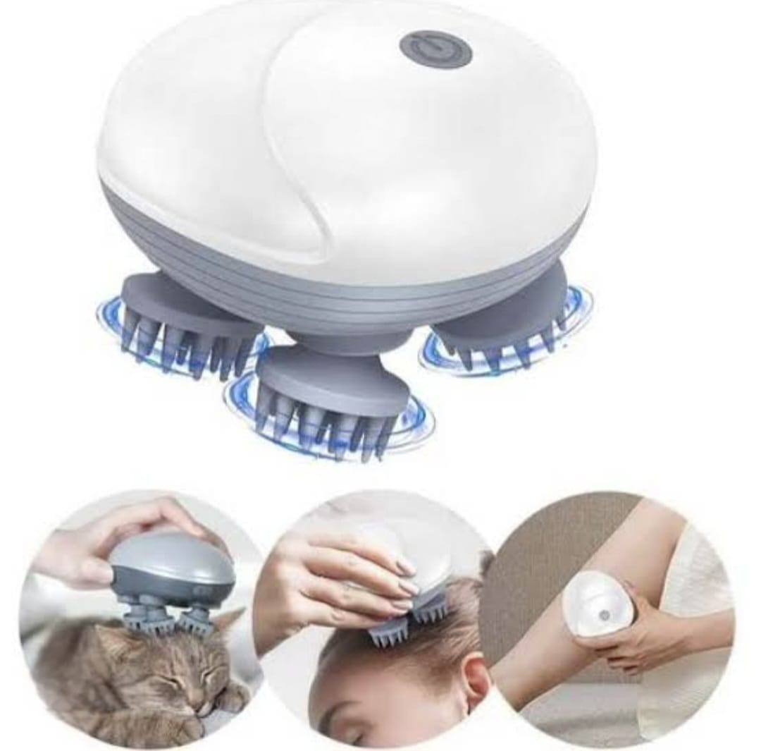 🧠 Electric Head Massager – Scalp Stimulator for Stress Relief, Hair Growth & Deep Relaxation 💫✨