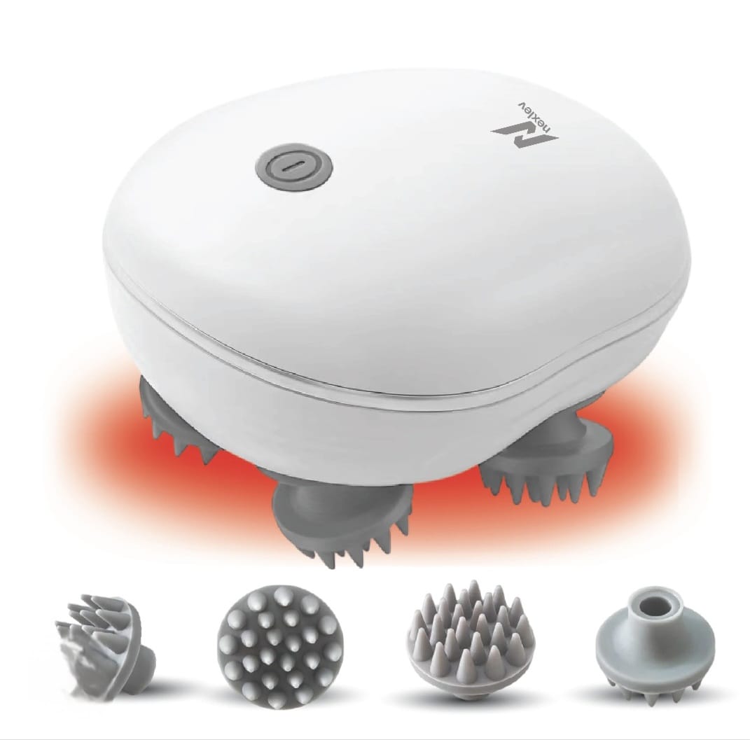 🧠 Electric Head Massager – Scalp Stimulator for Stress Relief, Hair Growth & Deep Relaxation 💫✨