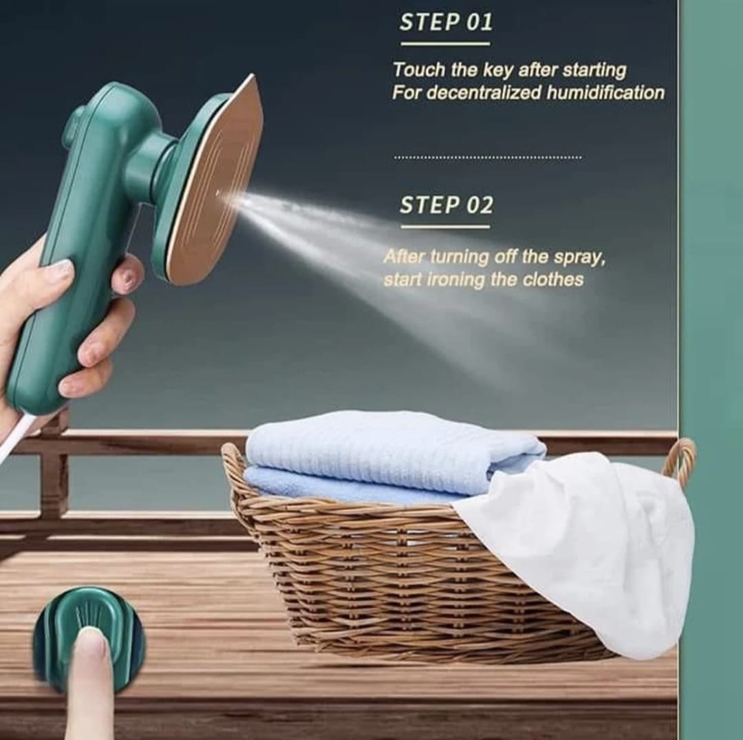 👕 Mini Steam Iron Pro – Wrinkle-Free Clothes in Seconds!