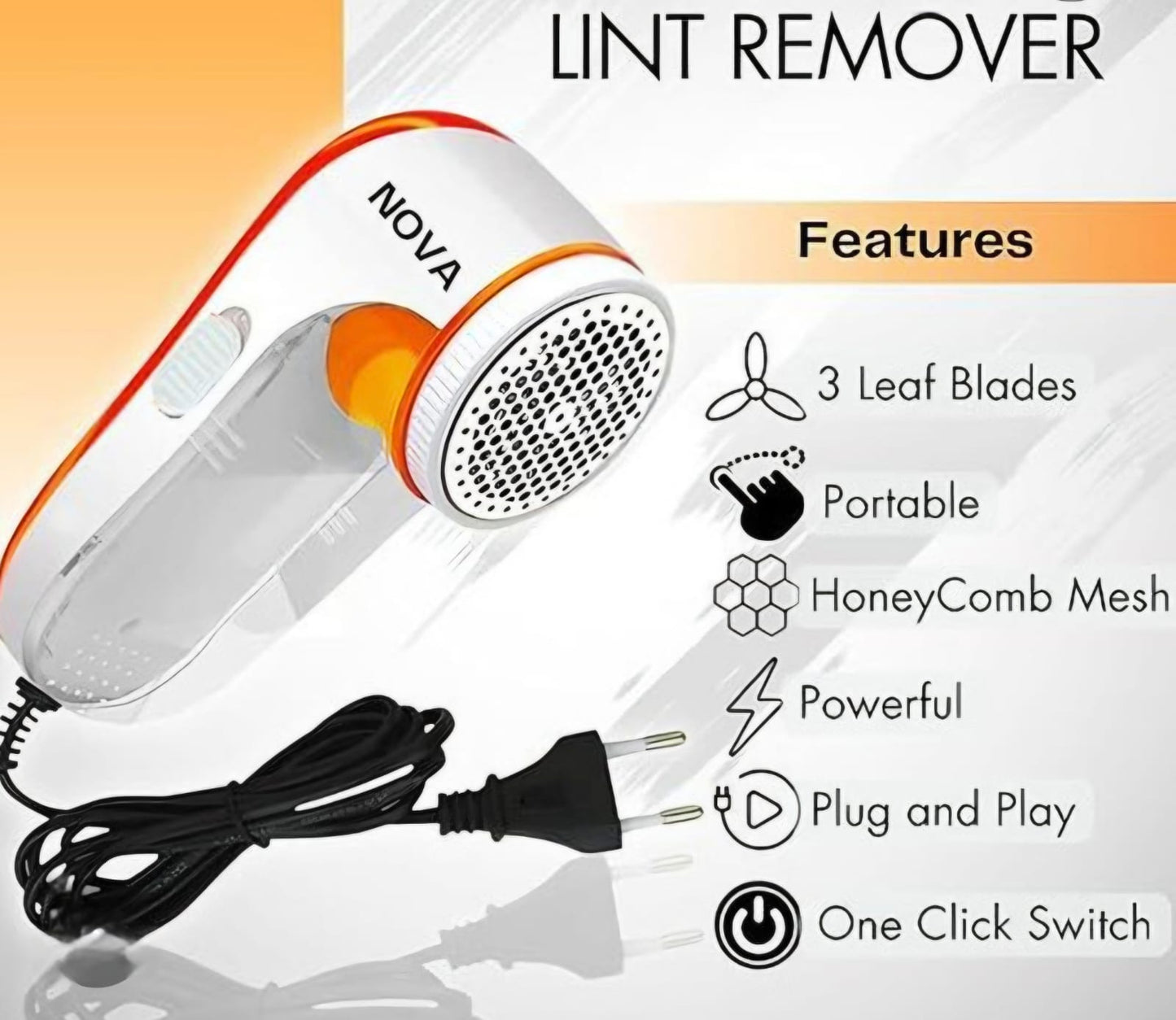 🧹 Pro Electric Lint Remover – Fabric Shaver & Bobble Remover for Clothes, Sweaters & Sofas ✨