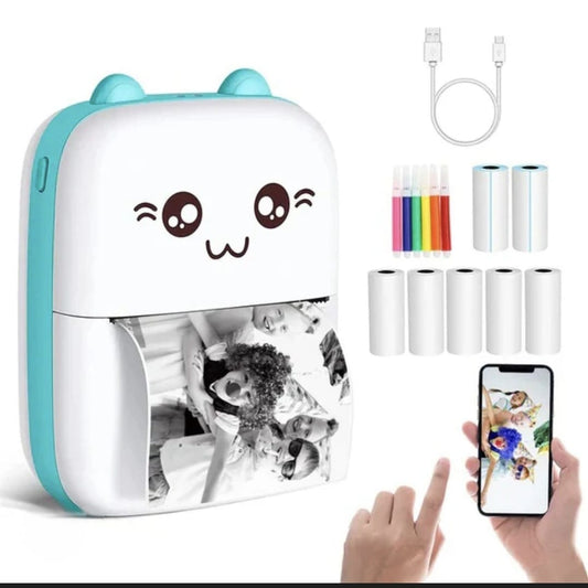 🖨️ Portable Mini Printer – Wireless Thermal Photo & Label Printer for Home, Office & Travel ✨