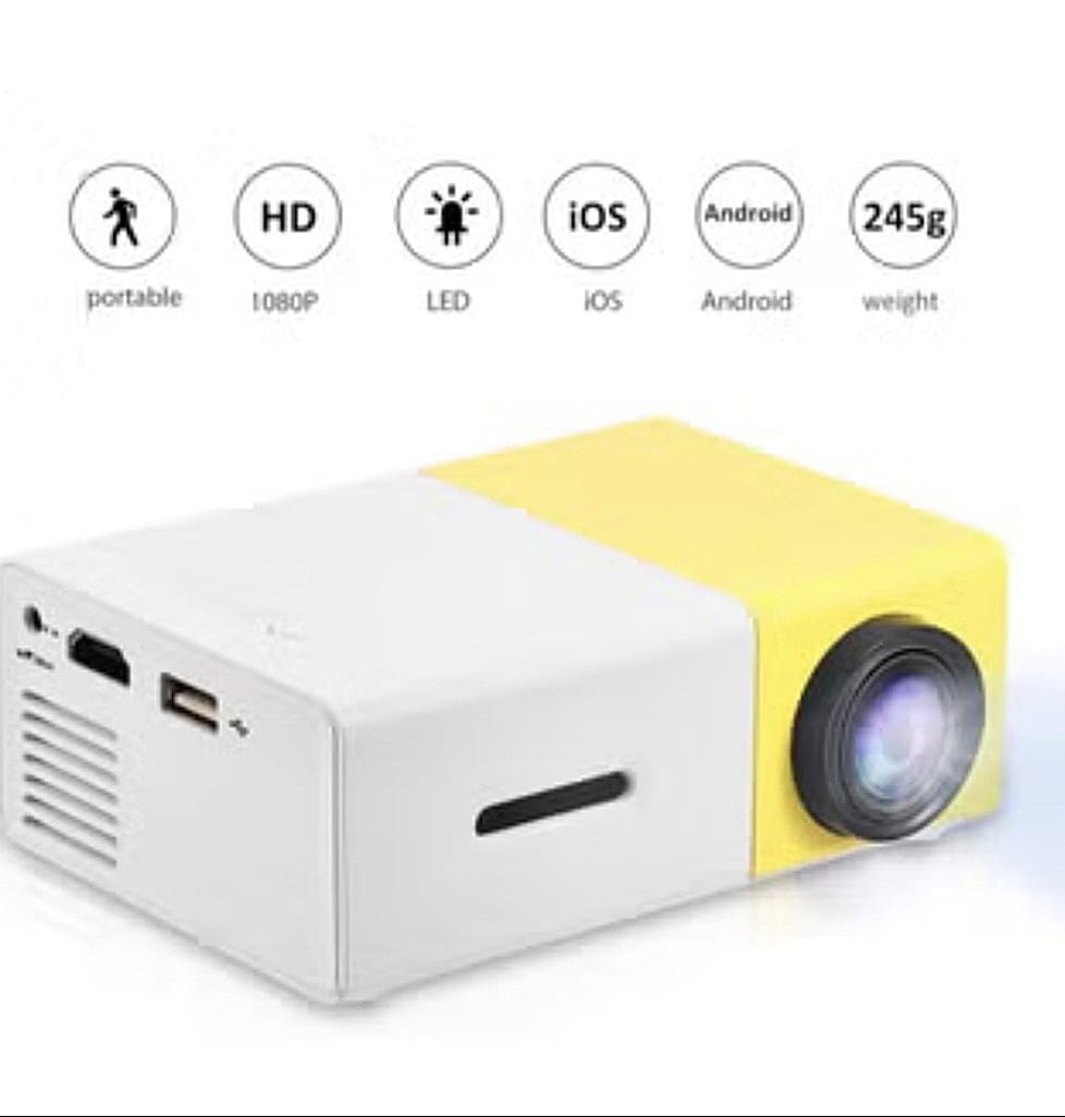 🎥 Portable Mini Projector – HD Wireless Home Theatre Projector for Movies, Gaming & Outdoor Use ✨