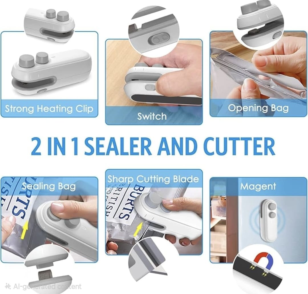 🔥 Mini Sealer Pro – Keep Food Fresh, Waste Nothing!