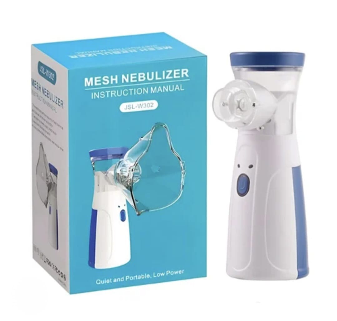 🌫️ Portable Mesh Nebulizer Machine – Silent, Rechargeable Inhaler for Adults & Kids | Fast Respiratory Relief 💙✨
