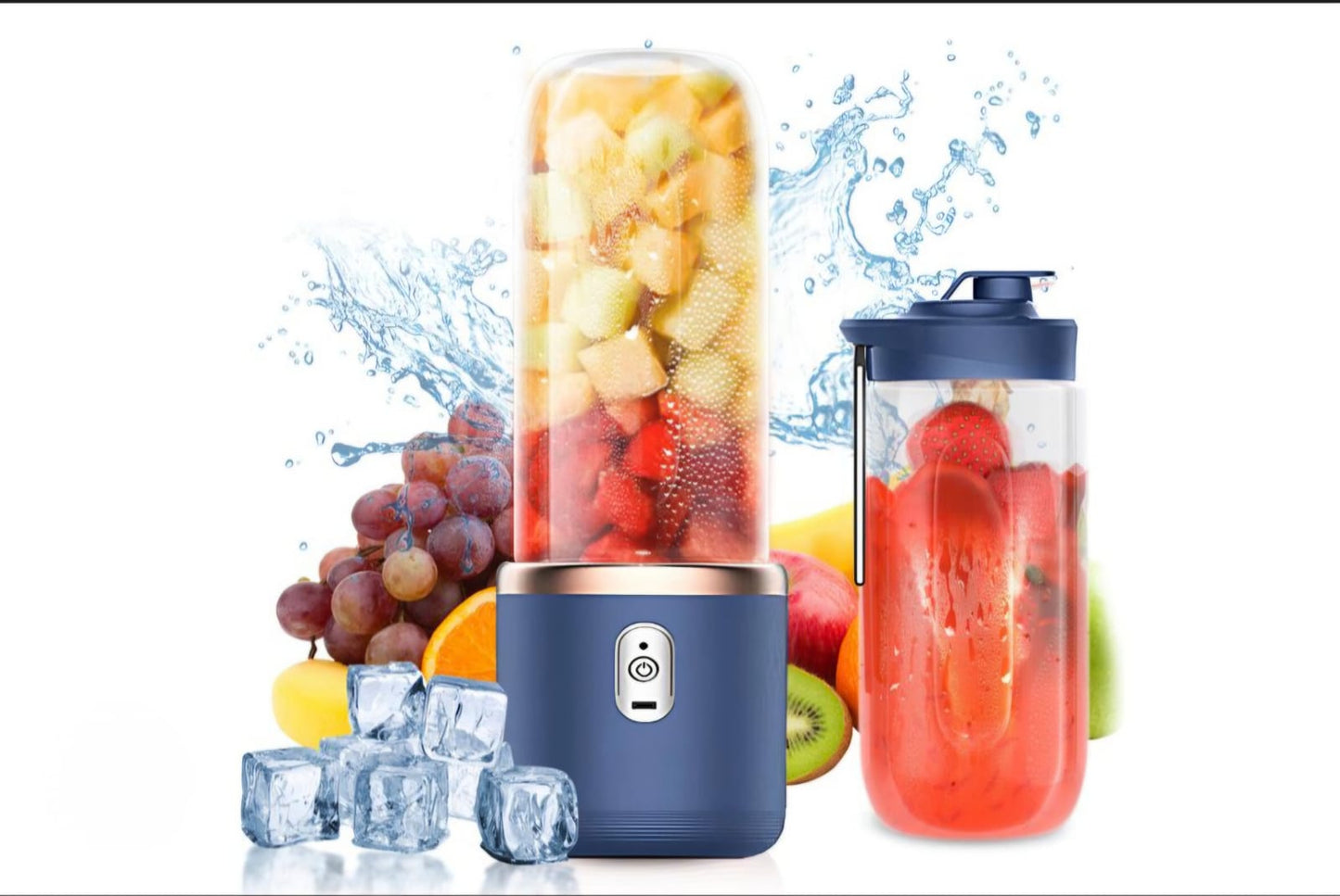 🍋 Portable USB Juicer Blender – Mini Rechargeable Smoothie & Fruit Juice Maker for Home, Gym & Travel ⚡✨
