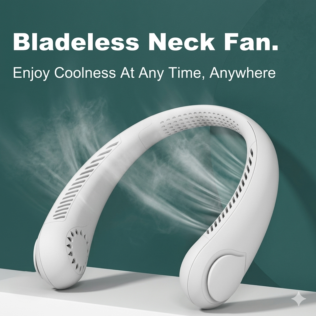 🌬️ AirWear Pro – Hands-Free Portable Neck Fan