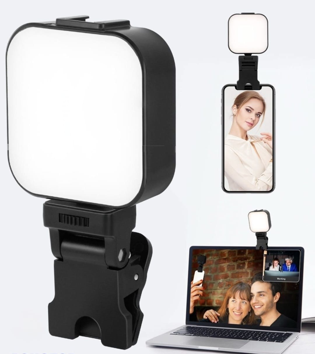 💡 Portable Selfie Ring Light – Clip-On LED Fill Light for Perfect Photos, Reels & Video Calls 🤳✨