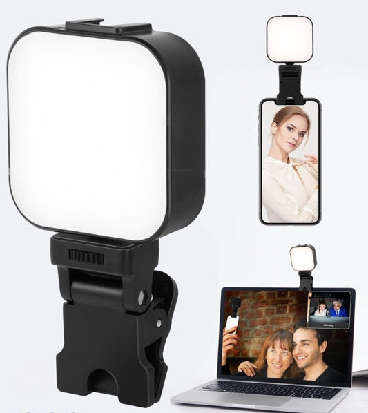 💡 Portable Selfie Ring Light – Clip-On LED Fill Light for Perfect Photos, Reels & Video Calls 🤳✨