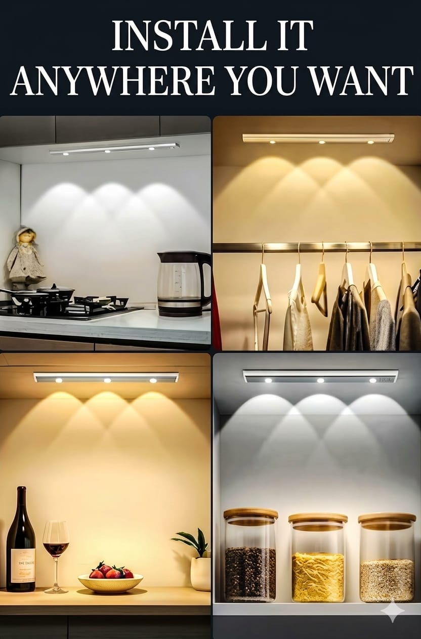 💡 Smart Sensor LED Light – Auto On/Off, Save Energy Every Day!