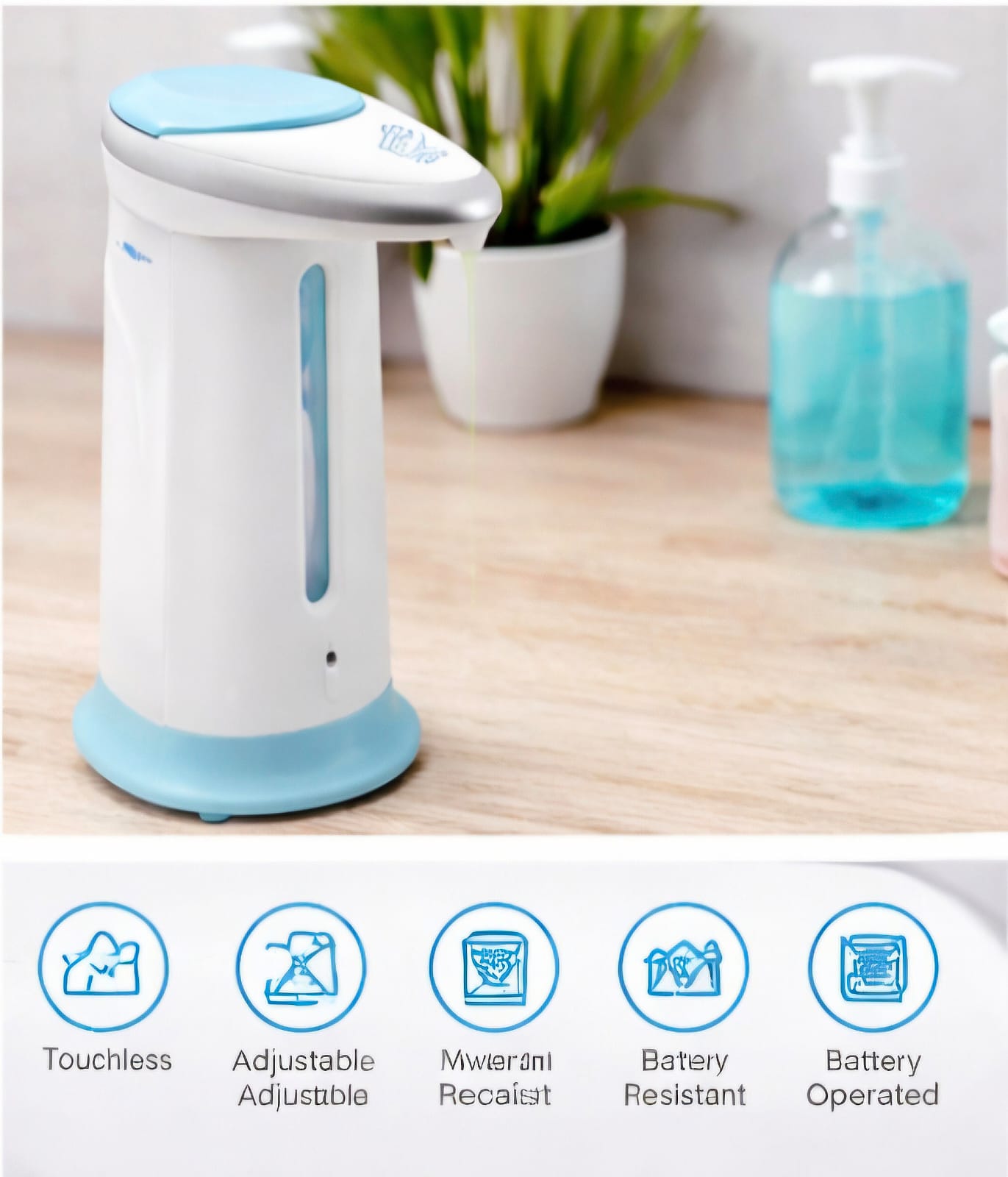 🧴 Premium Automatic Soap Dispenser – Touchless, Stylish & Hygienic for Kitchen & Bathroom ✨